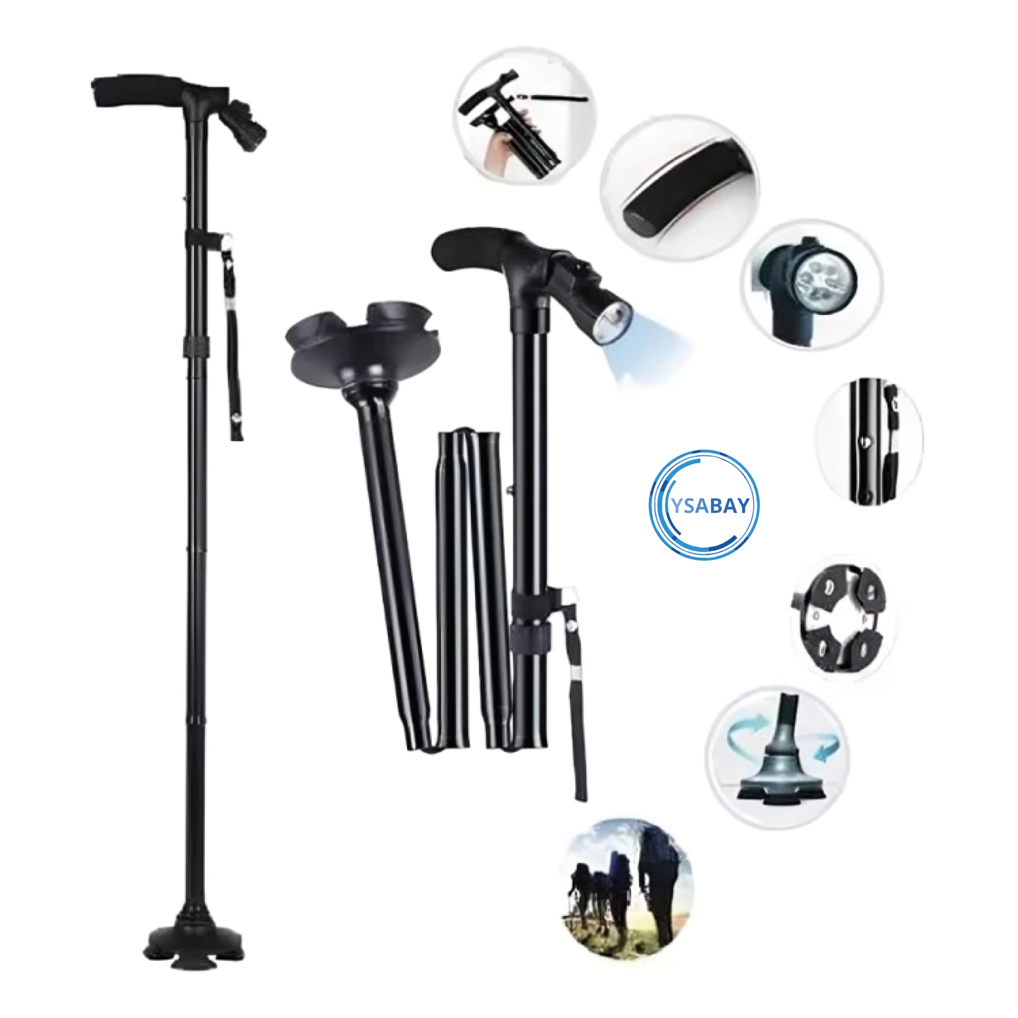 👴🏻Baston plegable LED Winer
